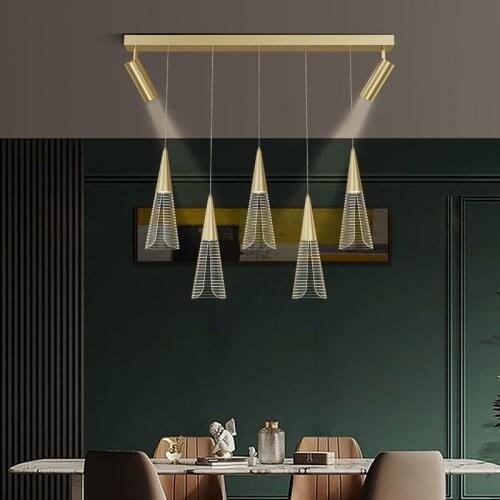 Nordic LED Light Modern Pendant Light Chandelier for Bedroom Living Room Leaf Home Decor Black/Gold Fixture Lighting fixtures