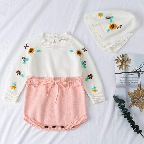 New 2020 Baby Girl Printing Pattern Rompers 0-3Yrs Autumn Winter Baby Girl Long Sleeves Rompers Baby Girl Newborn Rompers