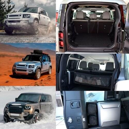 NEW!!! For Land Rover Defender 110 130 2020 Car Trunk Side Storage Box Net Pocket Accessories