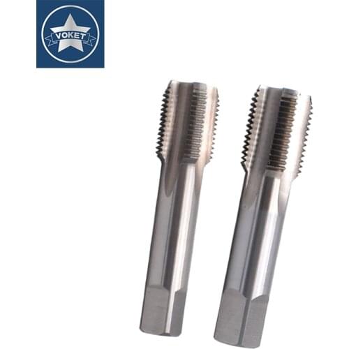 HSSE Straight Groove Tapping For Inch Taper Tube PT P T 1/16-28 1/8-28 1/4-19 3/8-19 1/2-14 3/4-14 Thread Tapered Pipe Taps