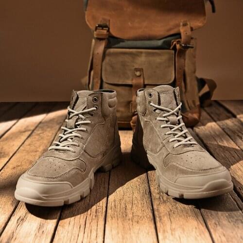 Oeak 2019 2020 New Warm Snow Boots Men Plus Velvet Mens Shoes Outdoor Cold Boots Waterproof Mens Boots High-gang Cotton Boots