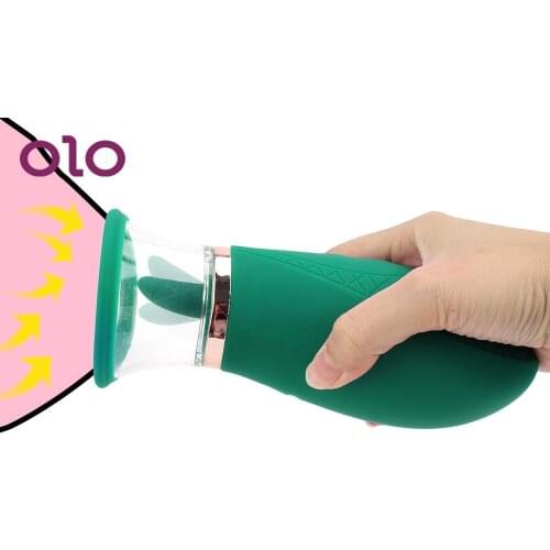OLO 9 Speed Sucking Tongue Vibrator Blowjob Oral Nipple Sucker Vaginal Massage Anal Clitoris Stimulator Sex Toys for Women
