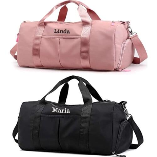 Personalized Duffel Bag Embroidered Sports Gym Bag Travel with Wet Dry Pockets & Shoe Compartment Gift For Groomsman,Bridesmaid