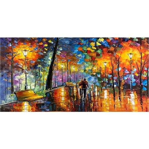 60x120cm Landscape Oil Painting on Canvas Posters and Prints Scandinavian Wall Art Picture for living room
