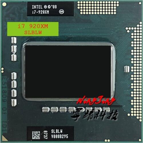 Intel Core i7-920XM i7 920XM 2.0 GHz Quad-Core Eight-Thread CPU Processor 8M 55W Socket G1 / rPGA988A