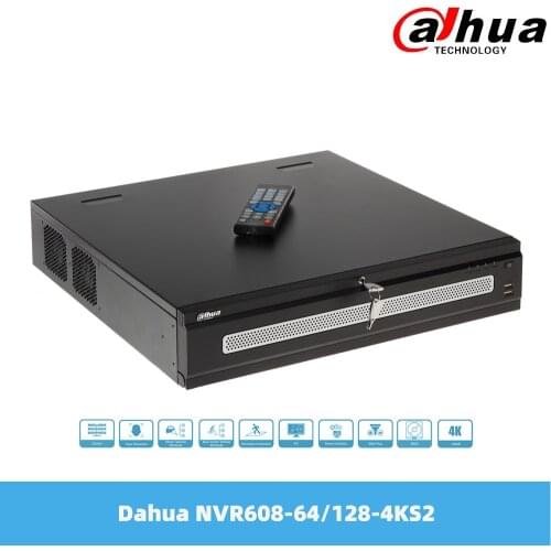 Dahua 64/128 Channel 2U 8HD Ds Ultra Series Network Video Recorder No Poe Port IP DVR EStata NVR608-64-4KS2 NVR608-128-4KS2