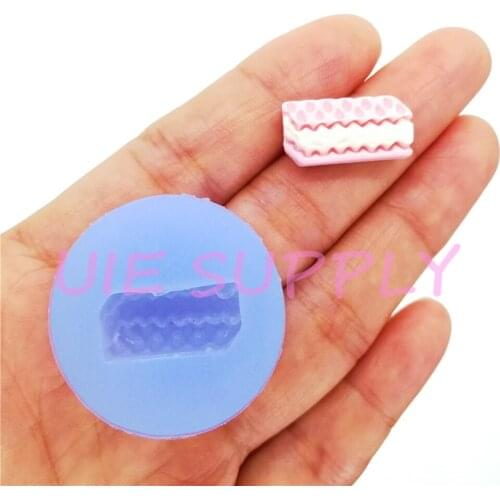 GYL620U 19.1mm X 9.8mm Macaron Cake Silicone Mold Fondant Oration Candy Resin Clay DIY Miniaturesweets Craft FOOD SAFE OVEN SAFE