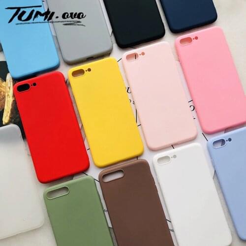 Simplicity Candy Soft Silicone Case for iPhone 11 Pro XS Max XR X Phone Cases tpu for iPhone 5 5S SE 6 6S 7 8 Plus 7Plus Cover