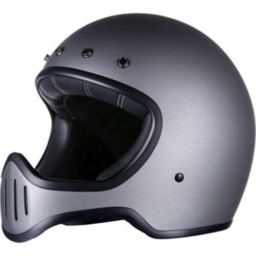 Thompson Vintage Motorcycle Full Face Helmet Motorcycle Motorbike Retro Riding Helmet Casco Moto Capac