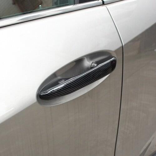 Exterior Accessories For 2019 2020 Lexus UX260h UX200 Door Handle Cover Cap Trim Carbon ABS 4pcs