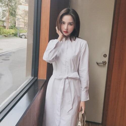 Popular Spring 2019 Long Pleated dress Summer Casual Women High Waist Elascity free shipping