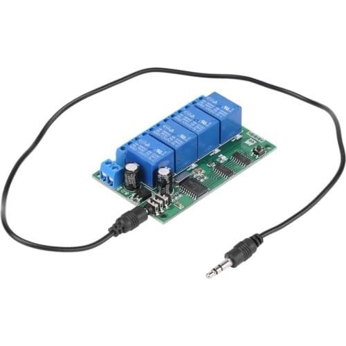 AD22B04 12V Relay Delay Module 4 Channel DTMF Tone Signal Decoder Relay Board