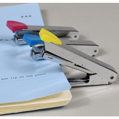 1001 Mini Stapler 10# Metal durable fashion color stapler shool stationery office supply staples office accessories
