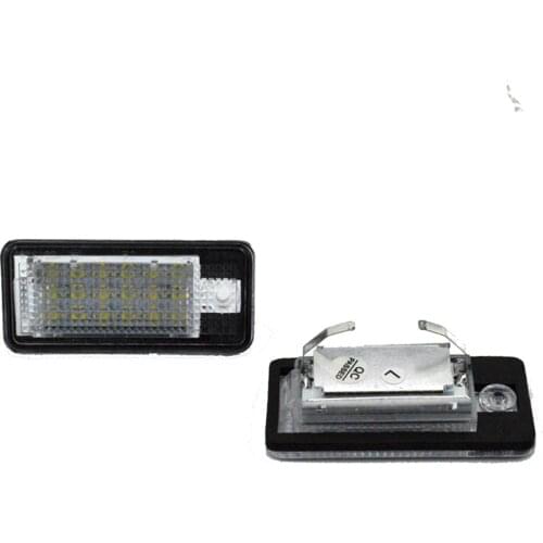 Canbus LED License plate light number plate lamp for Audi A3 A4 S4 RS4 B6 B7 A6 RS6 S6 C6 A5 S5 2D Cabrio Q7 A8 S8 RS4 Avant