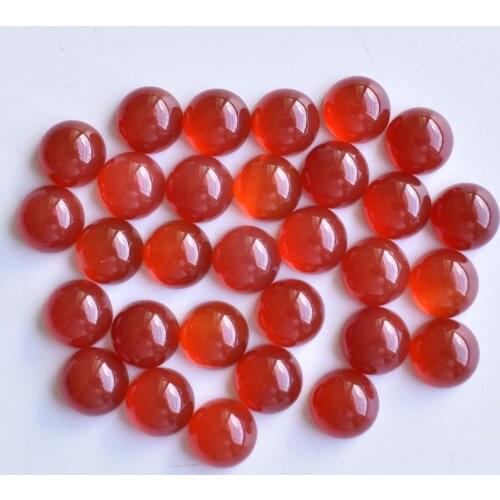 2020 fashion hight quality natural red onyx round cab cabochon beads for jewelry Accessories 8mm wholesale 50pcs/lot free