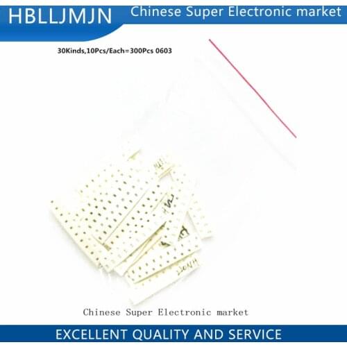 30kinds,10pcs/each=300pcs 0603 1608 smd Chip Multilayer Inductor kit(1nh,10nh 33nh,100nh,10uh...)