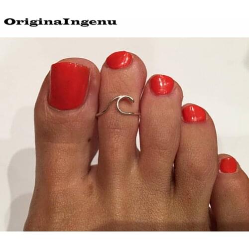 925 Silver Toe Ring Gold Filled Jewelry Handmade Adjustable Toe Ring 15mm Hoop Rings Jewelry For Women Boho Foot Jewelry