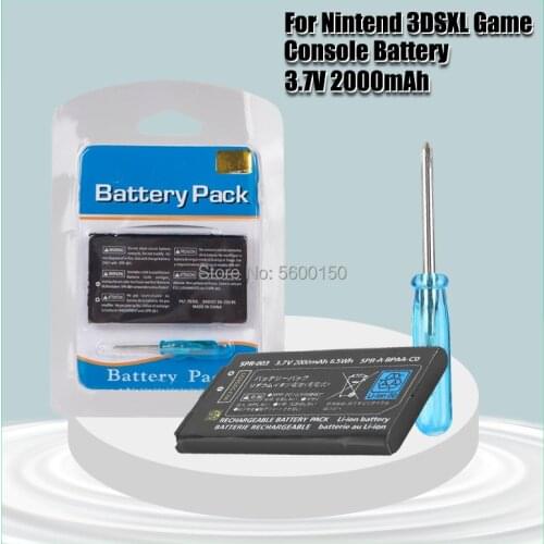 2000mAh Replacement Battery For Nintend 3DS LL/XL 3DSLL 3DSXL NEW 3DSLL NEW 3DSXL new3dsll new3ds xl Rechargeable Li-ion Battery