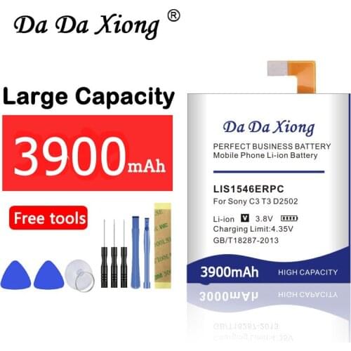 3900mAh LIS1546ERPC Battery for Sony Xperia C3 T3 S55T S55U D2502 D2533 M50W D5103 Mobile phone replacement battery