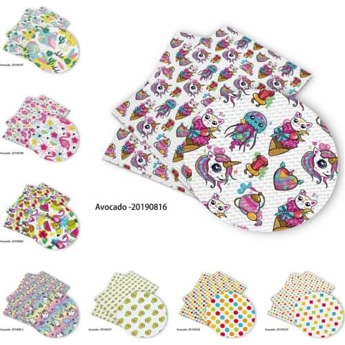 Huangtao Diy accessories 30*136cm Printed Faux Synthetic Leather for Bow,DIY handmade Materials