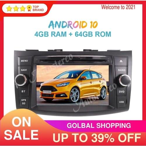 Android 10.0 64GB PX6 Car Radio GPS Navigation for SUZUKI SWIFT 2011-2016 Auto Stereo Head Unit Multiedia Player radio Recorder
