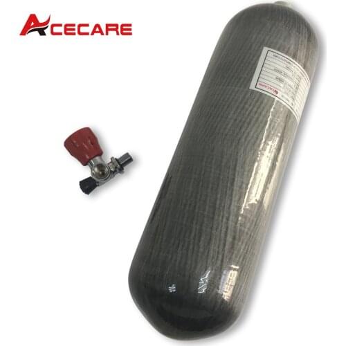 AC16811 Acecare Carbon Fiber Cylinders 6.8L PCP Paintball Compressed Air Tank For Diving Airforce Condor Air Rifle With Valve