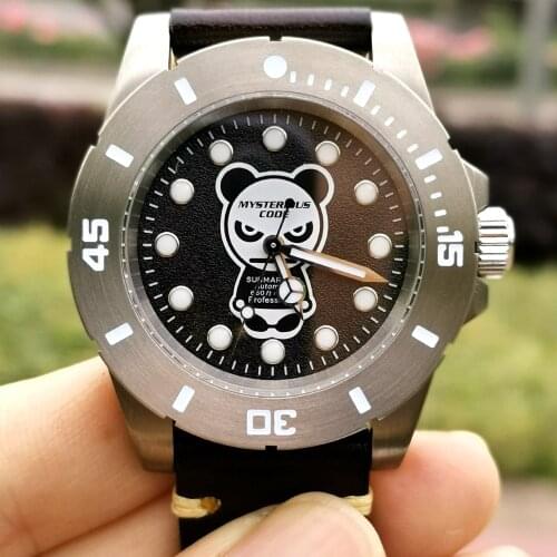 Titanium Watch Men Sports 200M Diver Mechanical Wristwatches Luxury Panda NH35 Automatic Watches 40mm Luminous Clocks New 2021