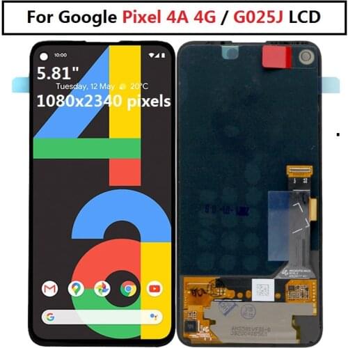 For Google Pixel 4A 4G LCD Display Pixel 4A 4G Display Touch Screen Digitizer Assembly G025J For Google Pixel 4A 4G lcd