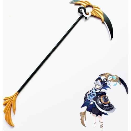 Hot Game Onmyoji SR Kuro Douji Cosplay Prop Weapons PVC Sickle Kurodooji New Skin Props for Halloween Christmas Cosplay Party