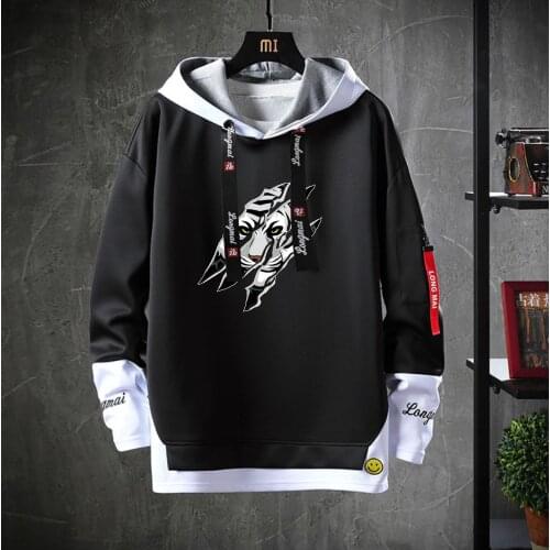 Cartoon anime Stray Dogs Hooded Teenagers cosplay Costume coat Unisex Fake Two-Piece Hoodies Sweatshirt Casual jacket