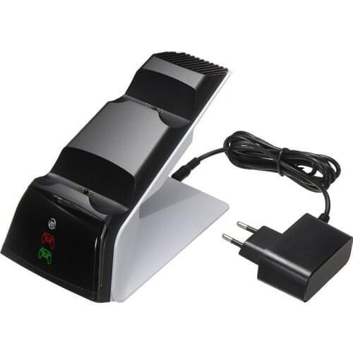 Mayitr 1pc High Quality Dual Charging Dock Stand Station Portable Fast Charging Handle Charger For PS5 Controller