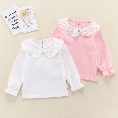 Fashion Girls Blouses Cotton Children Tops Autumn School Girl Blouse Kids Spring Clothes Girls Shirt Long Sleeve infant toddlers