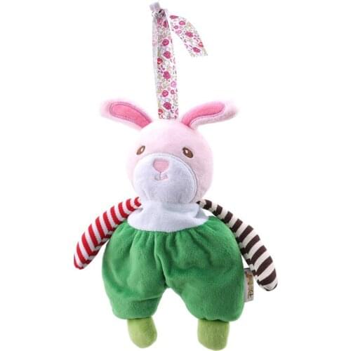 Soft Animal Hanging Rattle Plush Toys Infant Crib Bed Stroller Car Hanging Plush Toy For Newborn