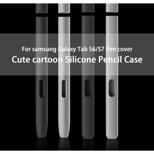 New For Samsung Galaxy-Tab S6 S7 S-Pen Cover Cute Cartoon Silicone Pencil Case Cover Pen Set Tablet Accessories Drop Shipping