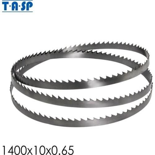 TASP 1 Piece Band Saw Blade 1400(55-1/8")x10x0.65mm for Woodwoking 6 TPI replacement Bandsaw Blades for Scheppach HBS20
