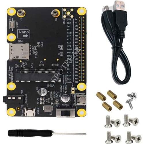 Raspberry Pi 3G/4G/LTE network card adapter card Mini PCI-E USB 2.0