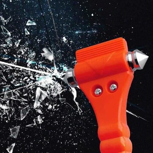 4PCS Mini Car Safety Hammer Life Saving Escape Emergency Hammer Seat Belt Cutter Window Glass Breaker Car Rescue Red Hammer