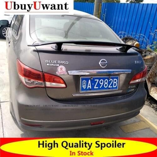 General Purpose Car Styling ABS Material And Surface Carbon Fiber Rear Spoiler For NISSAN BlueBird /SYLPHY Universal Car Spoiler