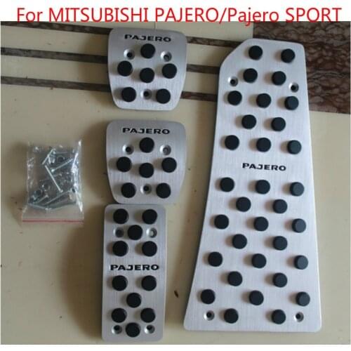 For Mitsubishi Pajero 2015 tp 2019 Hot High Quality Aluminum Skid Accelerator Pedals At Automatic Transmission Car-covers