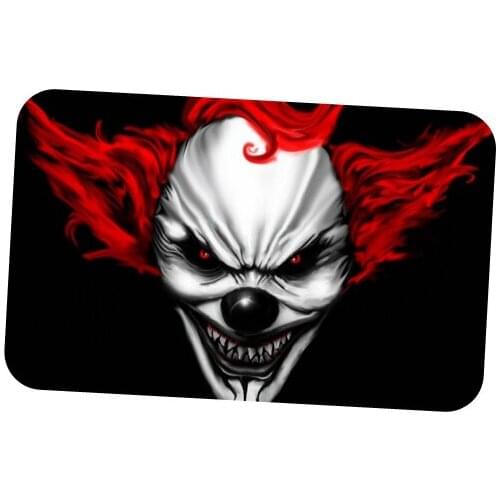 Funny Clown Printing Door mats Home Entrance Door Carpet Door Mat Bedroom Kitchen Bathroom Absorbent Pad Bathroom Mat
