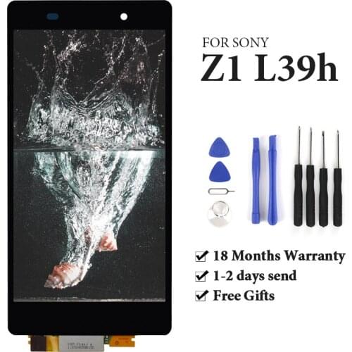 High Quality For Sony Xperia Z1 L39H LCD Display With Touch Screen With Frame Assembly Replacement LCD C6902 C6906