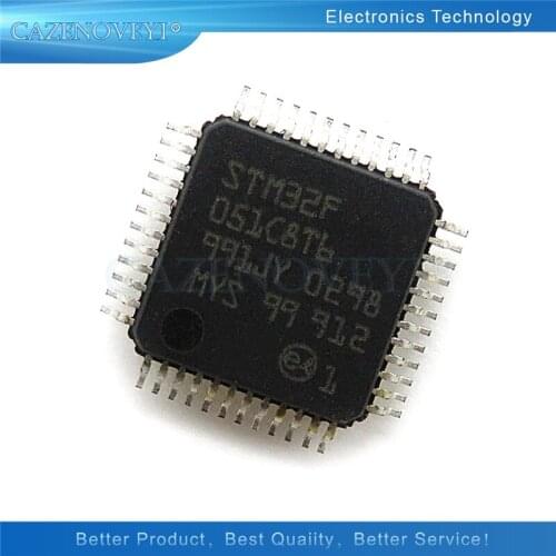 1pcs/lot STM32F051C8T6 STM32F051C8 STM32F051 32F051 QFP-48 In Stock