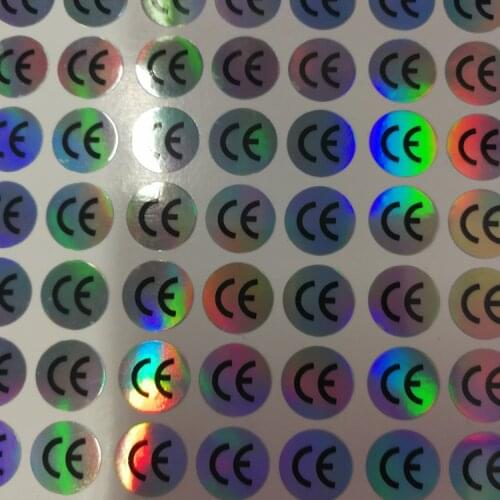 1000pcs Hologram Sticker CE Certificated Label Sticker Diameter 1cm 10*10mm Waterproof Laser For Electronic & Home Appliance