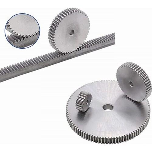 2Pcs 1Modulus 38-50 Teeth 45# Steel Spur Gear For Outer Diameter 40-52mm Shaft Reduction Gear