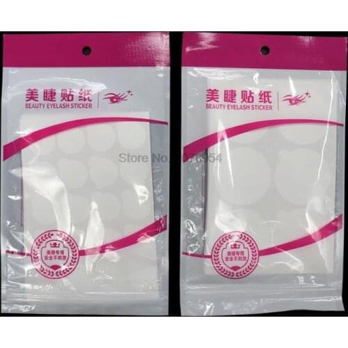 200bags 60/100 Eyelash Tools Glue Holder Pallet For Eyelash Extension Disposable Glue Paper Patches Sticker