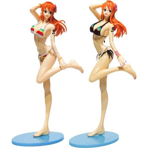24CM One Piece Japan Game Statue Nami Anime Figure Sexy Girl PVC Action Figure Model Toy Adult Collectible Doll Gifts