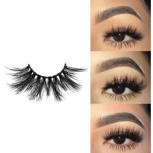 25mm 3D Lashes Square box Custom Packaging Label Makeup Dramatic Long Mink Lashes Thick Stirp Resuable 25mm Eyelashes