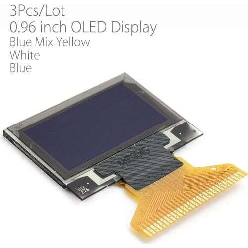 3Pcs/Lot 0.96 inch OLED Display 12864 Serial LCD Display Blue Color For Arduino Display With 3 Colors in Stock Blue White Yellow