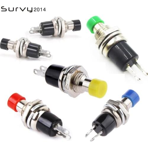 5pcs/lots PBS-110 7MM Push button Switch Press reset Momentary On Off Push Button Micro diy electronics