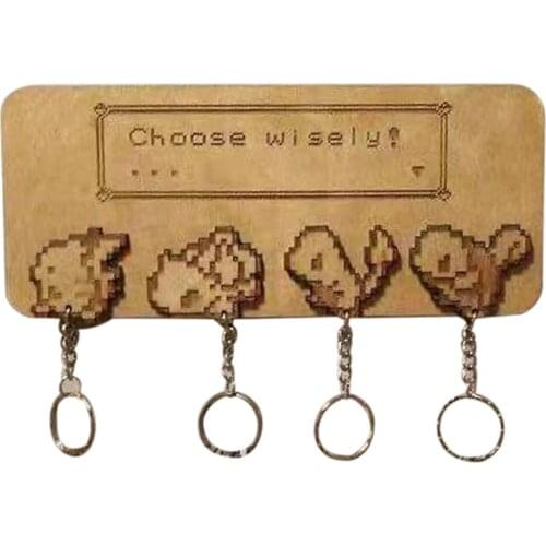 Personalized Wooden Craft Key Rack Family Bamboo Wood Keychain Hanger Wall Door Back Organizer Box Home Decoration Enjoyment